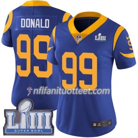 Nainen Los Angeles Rams NFL Pelipaita Aaron Donald 99 Nike Royal 2019 Super Bowl LIII 